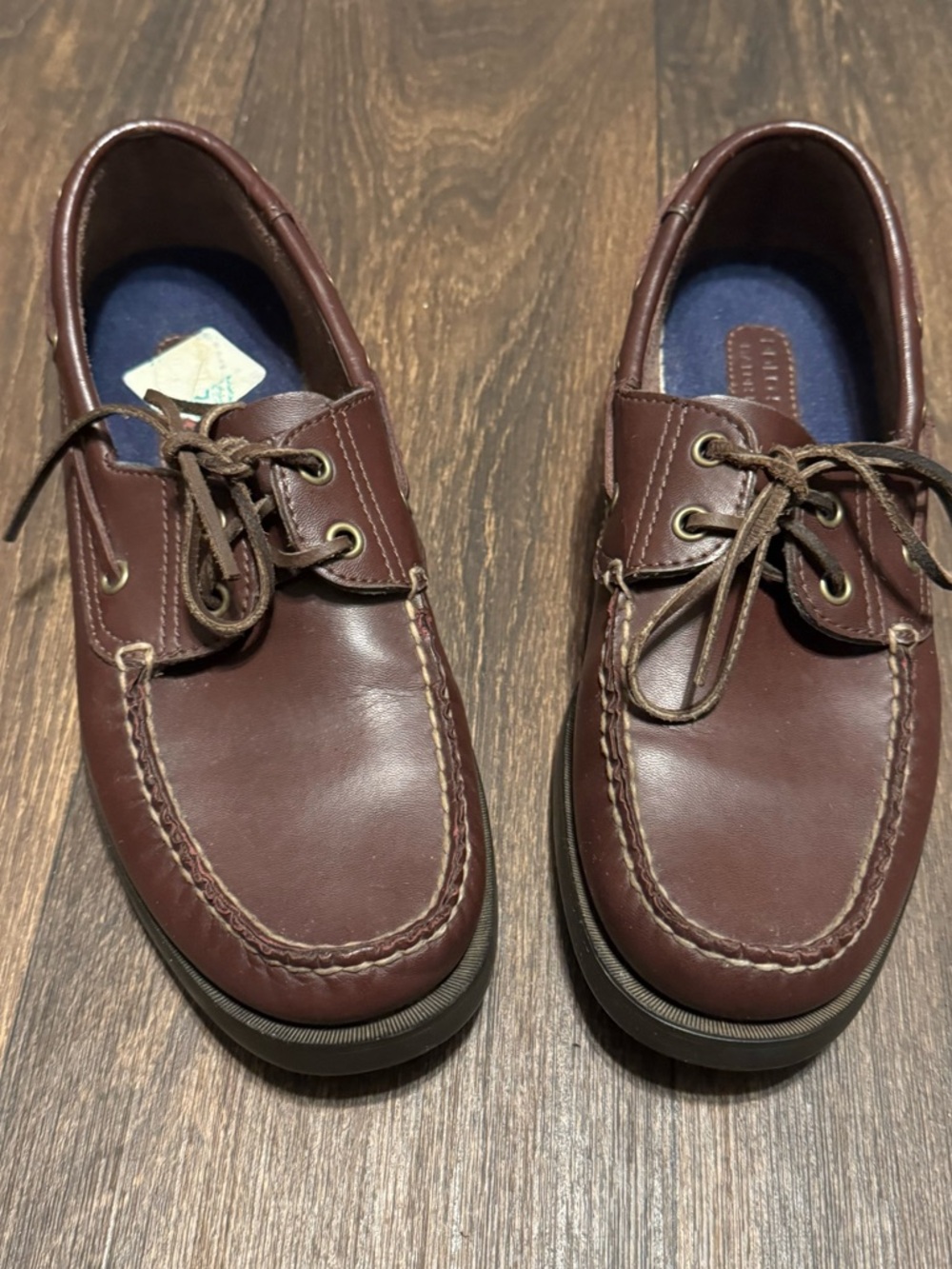 Polo Sport by Ralph Lauren Brown Leather Men’s Boat Shoes Size 9D